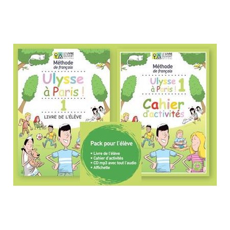 ULYSSE A PARIS 1 PACK (LIVRE D'ELEVE + CAHIER D'ACTIVITES)