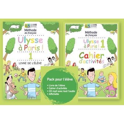 ULYSSE A PARIS 1 PACK (LIVRE D'ELEVE + CAHIER D'ACTIVITES)