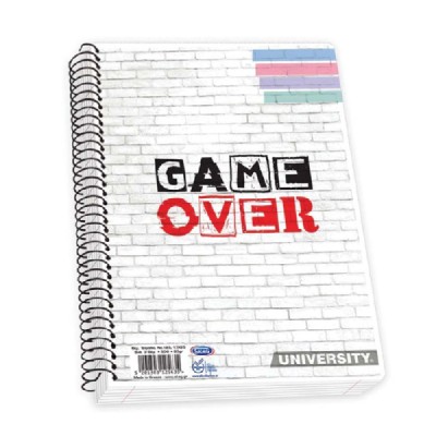 ΤΕΤΡΑΔΙΟ ΣΠΙΡΑΛ 17X25 2Θ SUPER UNIVERSITY ΔΙΑΦΑΝΕΣ ΕΞΩΦ. N.122 ΔΙΑΦ.ΣΧ.(ΤΥΧ.ΕΠΙΛ.ΣΧ.)