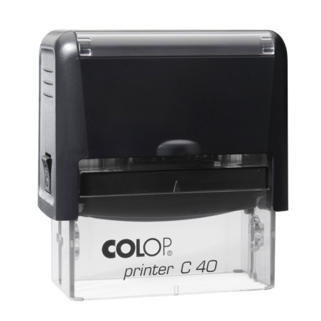 ΣΦΡΑΓΙΔΑ COLOP C40 ΜΕΛΑΝΙ ΜΑΥΡΟ/TRANSPARENT ΜΗΧΑΝΙΣΜΟΣ ΜΑΥΡΟ