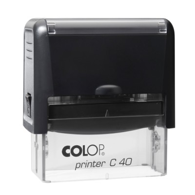ΣΦΡΑΓΙΔΑ COLOP C40 ΜΕΛΑΝΙ ΜΑΥΡΟ/TRANSPARENT ΜΗΧΑΝΙΣΜΟΣ ΜΑΥΡΟ