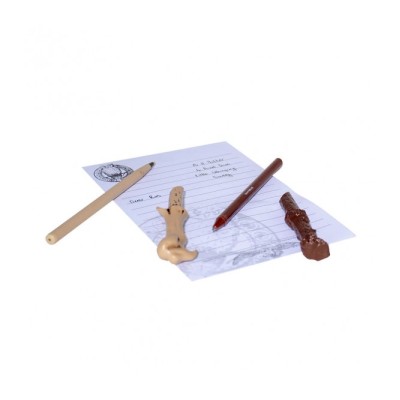 HARRY POTTER WAND PEN AND PENCIL SET VOLDEMORT AND HARRY POTTER