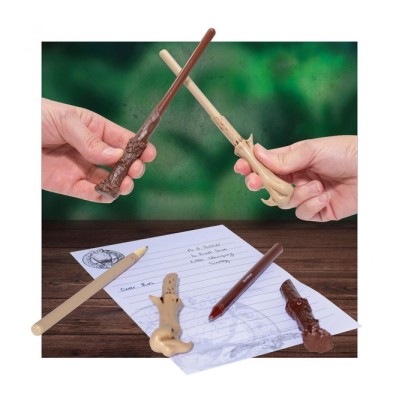 HARRY POTTER WAND PEN AND PENCIL SET VOLDEMORT AND HARRY POTTER