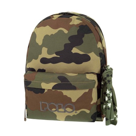 ΣΑΚΙΔΙΟ ΠΛΑΤΗΣ POLO ORIGINAL DOUBLE SCARF 2ΘΗΚΕΣ MILITARY(2900) (2900)