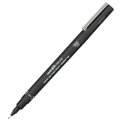 ΜΑΡΚΑΔΟΡΟΣ ΛΕΠΤΗΣ ΓΡΑΦΗΣ UNI PIN01-200 0,2 mm ΜΑΥΡΟ