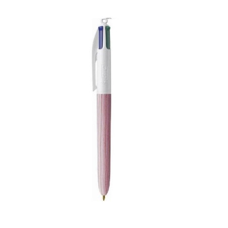 ΣΤΥΛΟ BIC 4ΧΡ WOOD 1.0mm ΡΟΖ