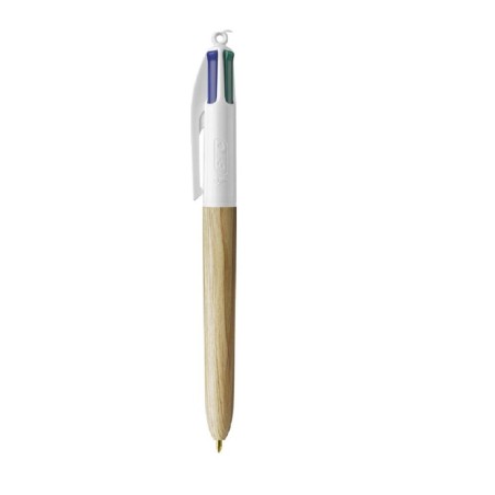 ΣΤΥΛΟ BIC 4ΧΡ WOOD 1.0mm ΜΠΕΖ
