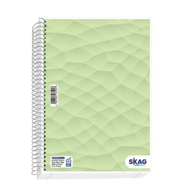 ΤΕΤΡΑΔΙΟ ΣΠΙΡΑΛ SKAG UNIVERSITY LAMINATED A4 5Θ Νο2345 ΔΙΑΦ.ΣΧ.(ΤΥΧ.ΕΠΙΛ.ΣΧ.)
