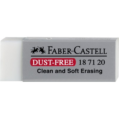 Γόμα Faber Dust Free μεγάλη λευκή 
