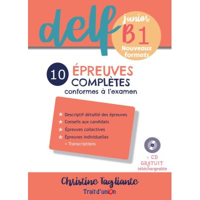 NOUVEAU DELF JUNIOR B1 10 EPREUVES COMPLETES