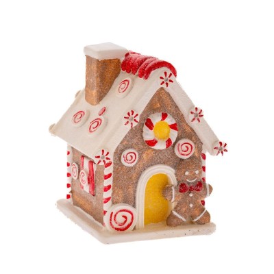 ΧΡΙΣΤΟΥΓΕΝΝΙΑΤΙΚΟ ΔΙΑΚΟΣΜΗΤΙΚΟ GINGERBREAD ΣΠΙΤΑΚΙ 12x12x15cm