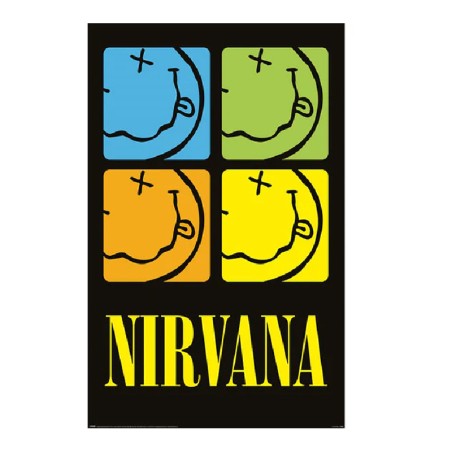ΑΦΙΣΑ 61Χ91,5 NIRVANA (SMILEY SQUARES)