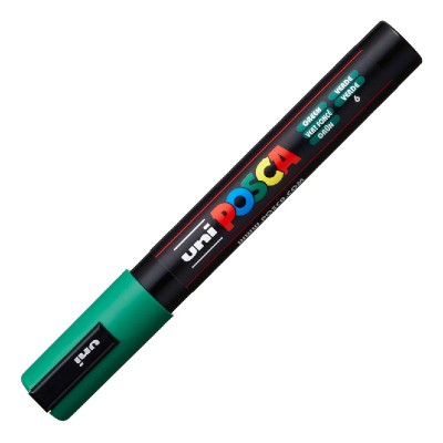 ΜΑΡΚΑΔΟΡΟΣ UNI POSCA PC-5M ΜΕΣΑΙΟ ΠΡΑΣΙΝΟ