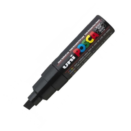 ΜΑΡΚΑΔΟΡΟΣ UNI POSCA PC-8K ΧΟΝΔΡΟΣ ΜΑΥΡΟ