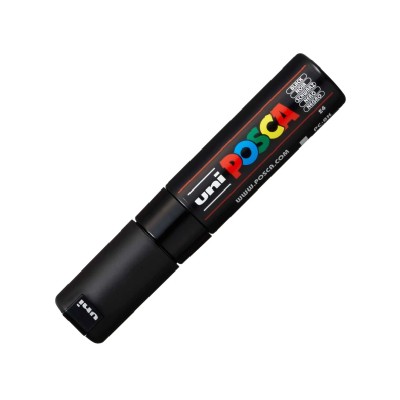ΜΑΡΚΑΔΟΡΟΣ UNI POSCA PC-8K ΧΟΝΔΡΟΣ ΜΑΥΡΟ