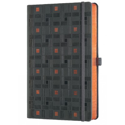 ΣΗΜΕΙΩΜΑΤΑΡΙΟ CASTELLI MILANO ΡΙΓΕ 13X21cm WEAVING COPPER