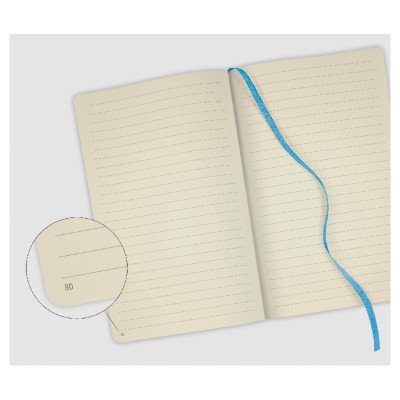 ΣΗΜΕΙΩΜΑΤΑΡΙΟ CASTELLI MILANO ΡΙΓΕ 13X21cm WEAVING COPPER