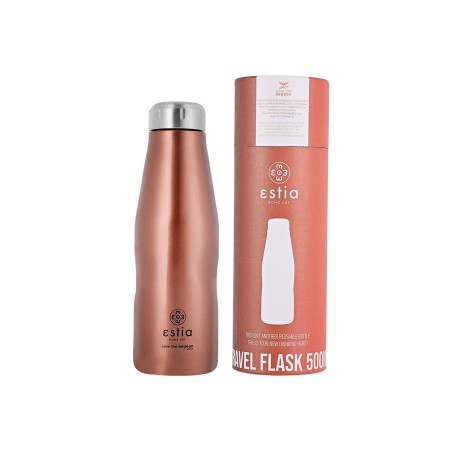 ESTIA TRAVEL FLASK ΜΠΟΥΚΑΛΙ ΘΕΡΜΟΣ 500ml ROSE GOLD