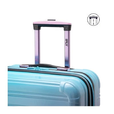 ΒΑΛΙΤΣΑ ABS iFLY ΜΕΓΑΛΗ 76Χ47Χ33cm ΜΕ ΕΠΕΚΤΑΣΗ DEGRADE ΓΑΛΑΖΙΟ-ΡΟΖ