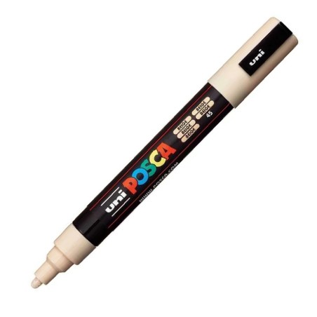 ΜΑΡΚΑΔΟΡΟΣ UNI POSCA PC-5M ΜΕΣΑΙΟ ΜΠΕΖ