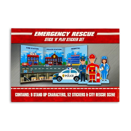 STICK AND PLAY STICKER SET EMERGENCY RESCUE