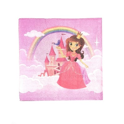 ΧΑΡΤΟΠΕΤΣΕΤΕΣ PARTY 16X16cm PRINCESS ΣΥΣΚ.12τμχ