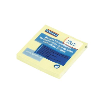 ΕΤΙΚΕΤΕΣ DONAU 76X76mm 100Φ ΚΙΤΡΙΝΟ