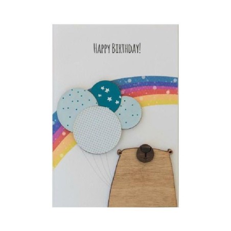 ΕΥΧΕΤΗΡΙΑ ΚΑΡΤΑ "HAPPY BIRTHDAY" ΟΥΡΑΝΙΟ ΤΟΞΟ