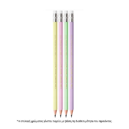 ΜΟΛΥΒΙ ΜΕ ΓΟΜΑ BIC EVOLUTION PASTEL HB#2 ΔΙΑΦ.ΧΡ.