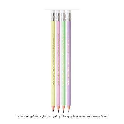 ΜΟΛΥΒΙ ΜΕ ΓΟΜΑ BIC EVOLUTION PASTEL HB#2 ΔΙΑΦ.ΧΡ.