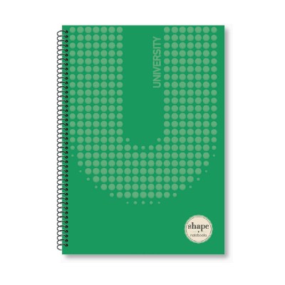 ΤΕΤΡΑΔΙΟ ΣΠΙΡΑΛ A4 3Θ 90Φ SHAPE UNIVERSITY