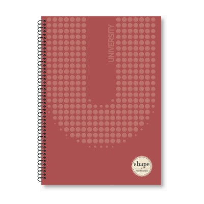 ΤΕΤΡΑΔΙΟ ΣΠΙΡΑΛ A4 3Θ 90Φ SHAPE UNIVERSITY
