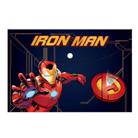 ΦΑΚΕΛΟΣ Α4 ΜΕ ΚΟΥΜΠΙ IRON MAN