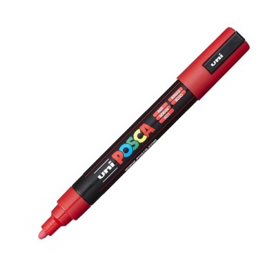 ΜΑΡΚΑΔΟΡΟΣ UNI POSCA PC-5M ΜΕΣΑΙΟ ΚΟΚΚΙΝΟ