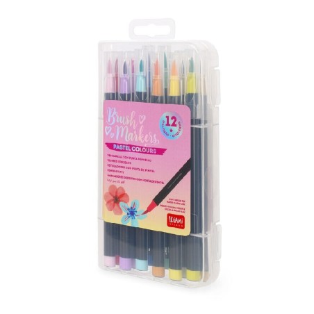 ΣΕΤ ΜΑΡΚΑΔΟΡΟΙ 12τμχ LEGAMI BRUSH MARKERS PASTEL BUMA0002