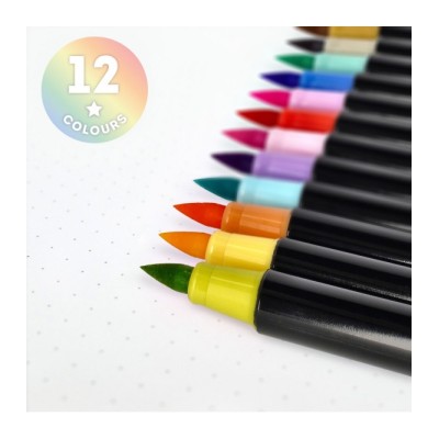 ΣΕΤ ΜΑΡΚΑΔΟΡΟΙ 12τμχ LEGAMI BRUSH MARKERS PASTEL BUMA0002