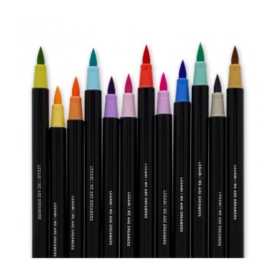 ΣΕΤ ΜΑΡΚΑΔΟΡΟΙ 12τμχ LEGAMI BRUSH MARKERS PASTEL BUMA0002