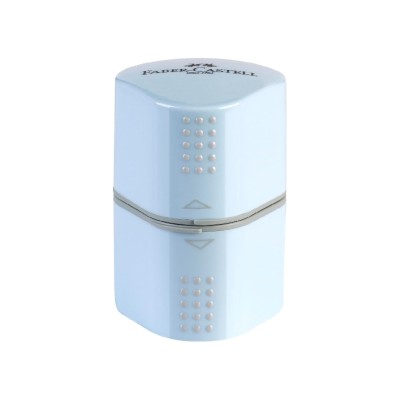 Ξύστρα τριπλή Faber Grip sky blue