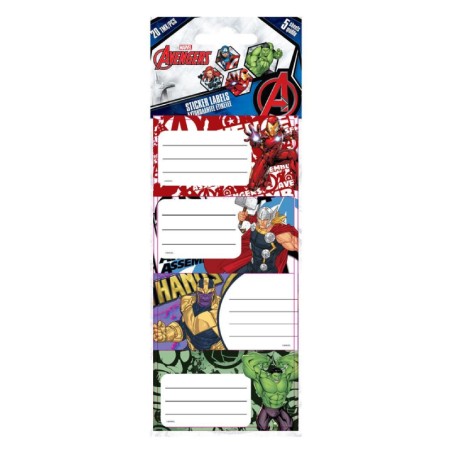 ΑΥΤΟΚΟΛΛΗΤΕΣ ΕΤΙΚΕΤΕΣ MARVEL ANENGERS 20τμχ 5Φ