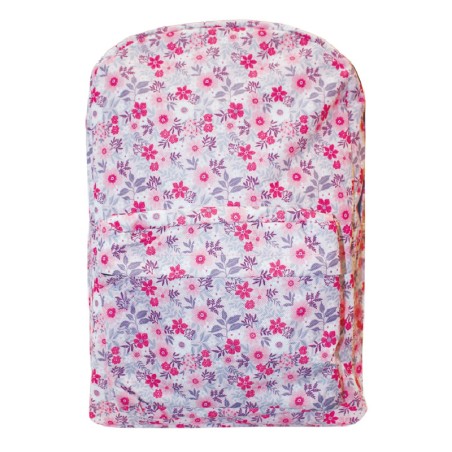 ΤΣΑΝΤΑ ΠΛΑΤΗΣ SCOOL 43x30x16cm PINK FLOWERS