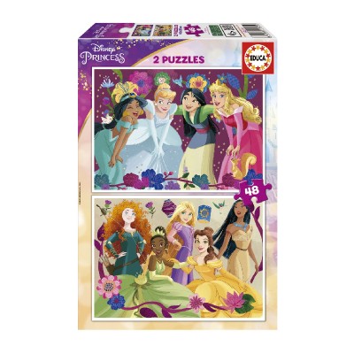 PUZZLE EDUCA 2X48 DISNEY PRINCESS