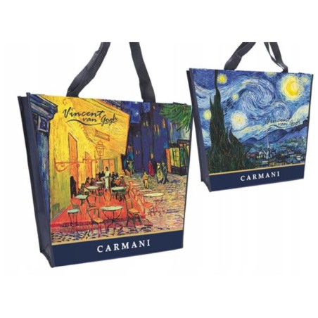 ΤΣΑΝΤΑ ΩΜΟΥ ΠΛΑΣΤΙΚΗ 46x11cm V.GOGH CAFE TARRACE AT NIGHT/STARRY NIGHT