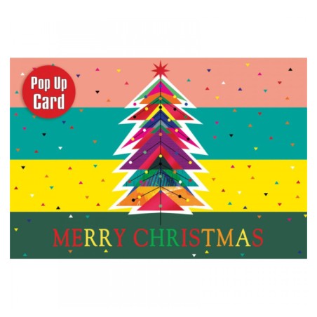 POP UP ΧΡΙΣΤΟΥΓΕΝΝΙΑΤΙΚΗ ΚΑΡΤΑ MERRY CHRISTMAS