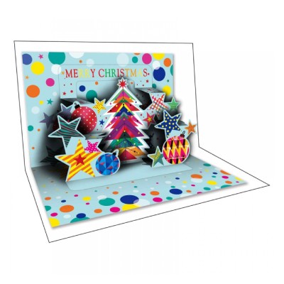 POP UP ΧΡΙΣΤΟΥΓΕΝΝΙΑΤΙΚΗ ΚΑΡΤΑ MERRY CHRISTMAS