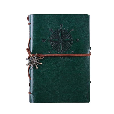 ΣΗΜΕΙΩΜΑΤΑΡΙΟ ΔΕΡΜΑΤΙΝΗ ΜΕ ΚΡΙΚ 12x19cm DARK GREEN
