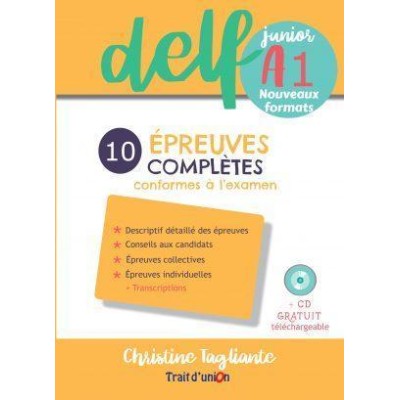 DELF JUNIOR A1 NOUVEAU 10 EPREUVES COMPLETES ELEVE