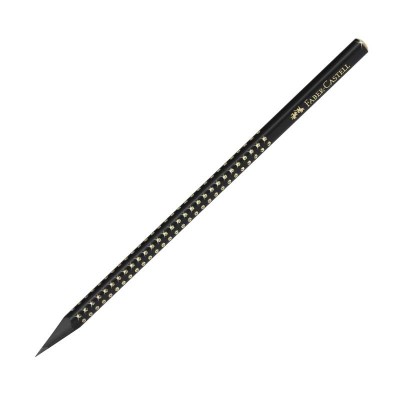 Μολύβι Faber Sparkle μαύρο ξύλο χρυσό