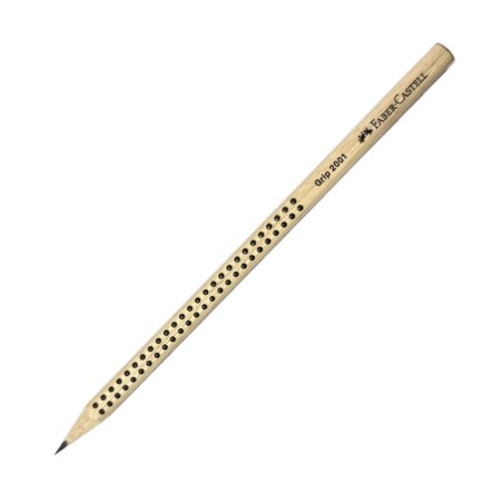 Μολύβι Faber Grip φυσικό ξύλο HB μαύρο