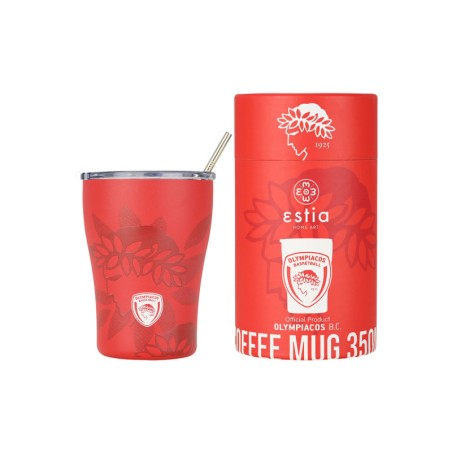 ESTIA COFFEE MUG ΠΟΤΗΡΙ ΘΕΡΜΟΣ 350ml ΟΛΥΜΠΙΑΚΟΣ BC EDITION(27230)
