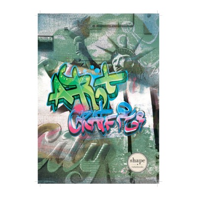  ΤΕΤΡΑΔΙΟ ΣΠΙΡΑΛ A4 1Θ 40Φ SHAPE GRAFFITI